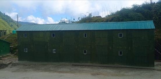3D-printed defence facility under execution in the Sikkim border region.