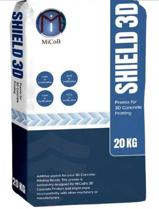 MiCoB Shield® 3D printable concrete dry pre-mix.